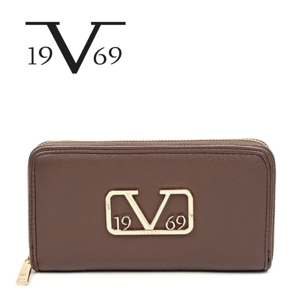 ITALIA BY VERSACE 1969- Pilar Wallet - DaBrown/Gold